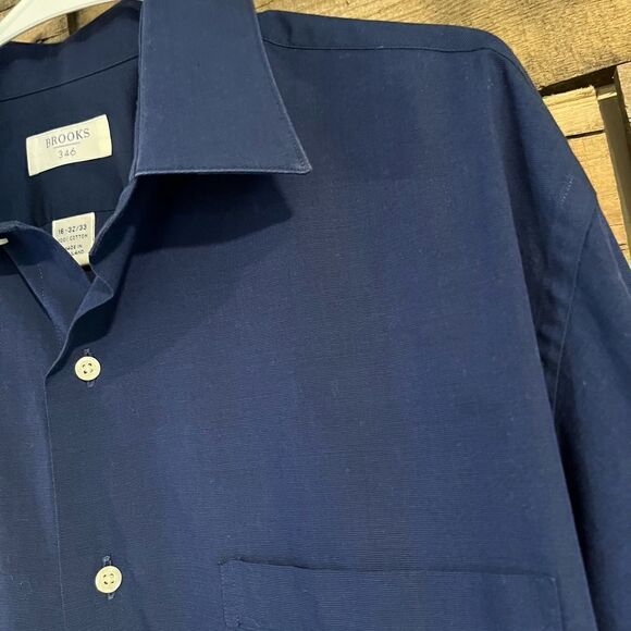 Brooks Brothers navy blue dress shirt - 16 - Picture 3 of 5